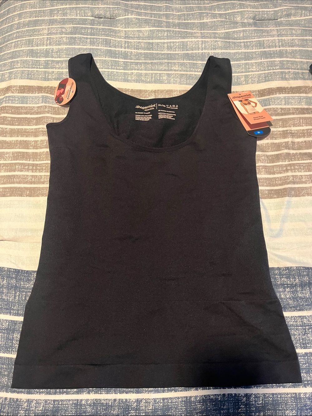 Shapermint Black Scoop Neck Tank Top